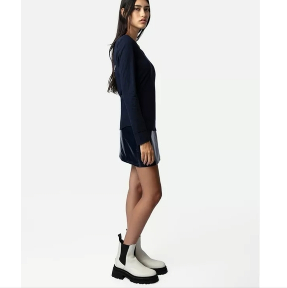 New Zadig & Voltaire Ride Ankle Leather Boots - Picture 5 of 13